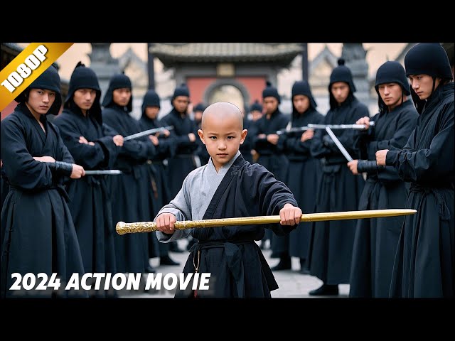 A bully attacks the Shaolin Temple, the four-year-old monk turned out to be a master #movie #kungfu