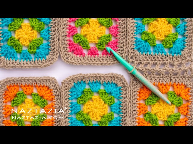 HOW to JOIN GRANNY SQUARES in CROCHET - 5 Different Ways of Connecting by Naztazia