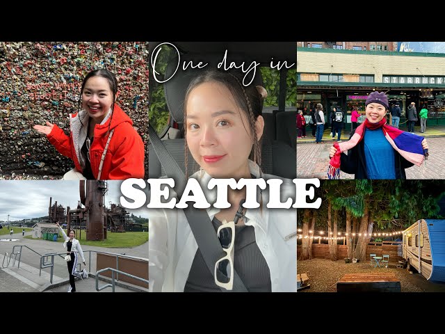 TRAVEL VLOG#1 | JOLIE IN SEATTLE | Chợ Pike Place |  Cửa Hàng Starbucks đầu tiên | Sống trong Camper