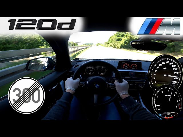 BMW F20 120d LCI B47 TOP SPEED NO LIMIT AUTOBAHN GERMANY