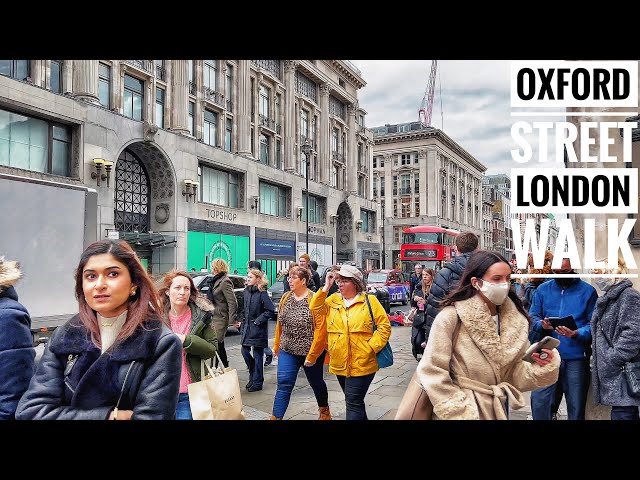 London Walk | Busy Afternoon in Oxford Street | Central London Walking Tour [4K HDR]