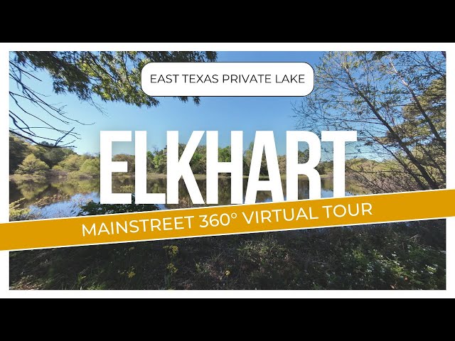 Private East Texas Lake: Elkhart, Texas: 4K 360° Virtual Tour