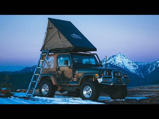 Jeep Wrangler TJ Off-Road Driving & Camping in Inspired Overland RTT [4WD Adventure ASMR]