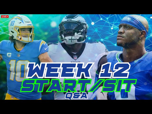 Answering ALL of YOUR Week 12  Fantasy Football START/SIT Questions