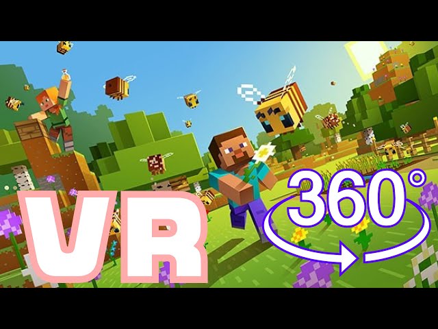 360° Minecraft Roller Coaster Part26_2 [VR]4K 60FPS #minecraft #rollercoaster #vr