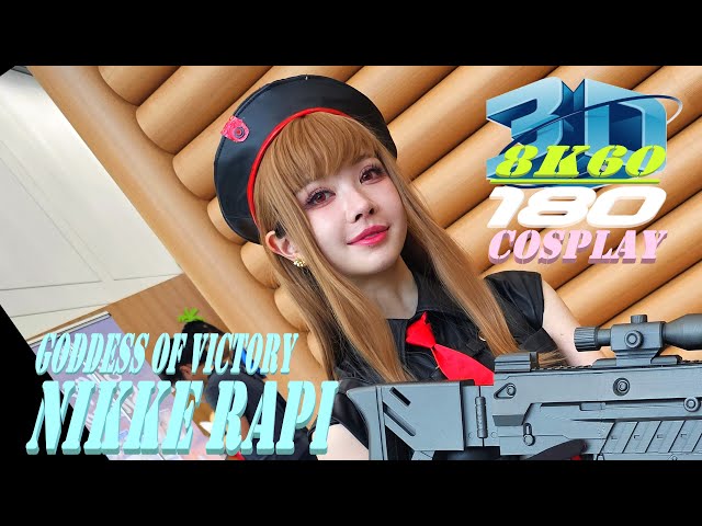 Goddess of Victory Nikke Rapi Cosplay, Slaughterer, Experience 3D VR180, AX2024, 勝利の女神, ラピ, コスプレ