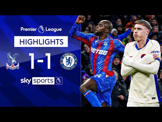 Mateta equaliser holds Blues to a draw 🟦 | Crystal Palace 1-1 Chelsea | Premier League Highlights