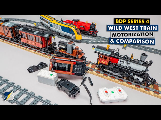 Bricklink Designer Program S4 Wild West Train motorization test & comparison