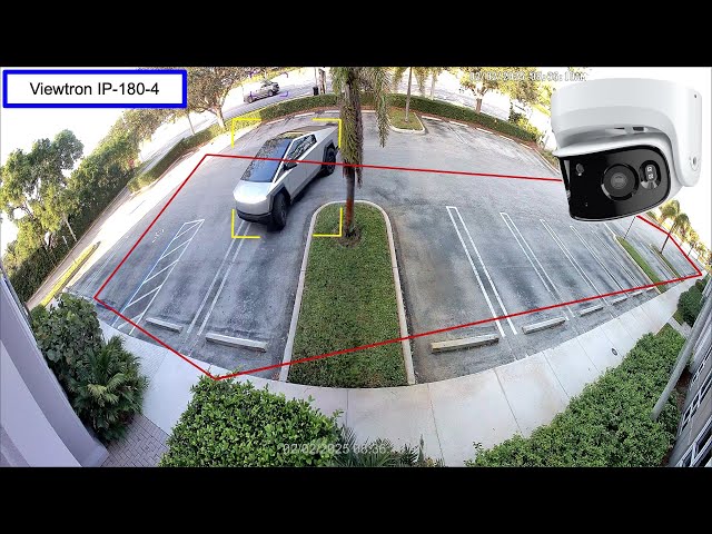 180 Degree IP Camera: AI Software Vehicle Intrusion Detection