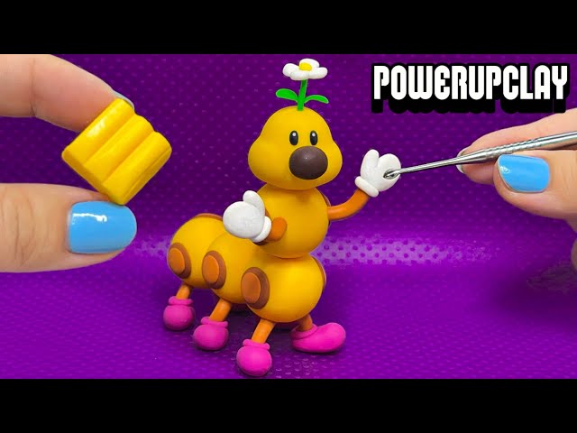 Making Wiggler (Upright) from Super Mario | Polymer Clay