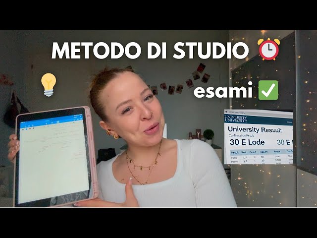 IL MIO METODO DI STUDIO: OTTIMI VOTI E TEMPO OTTIMIZZATO senza impazzire