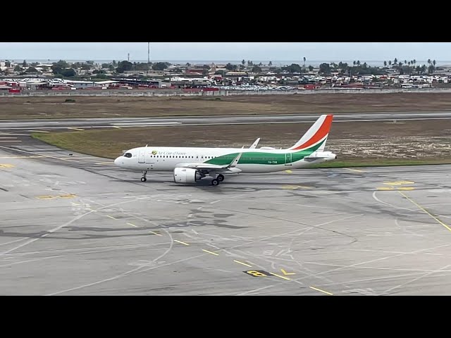 A320NEO AIR CÔTE D’IVOIRE 🇨🇮 MIXTE VIEWS IN ABIDJAN INTERNATIONAL AIRPORT