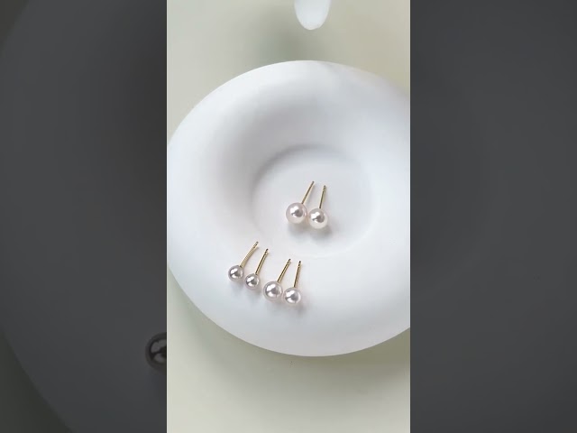 Basic Collection classic pearl studs jewelry