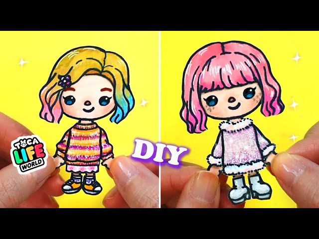 How to draw Enid in Toca Life World from Netflix's Wednesday DIY #tocaboca #diy #wednesday