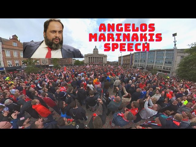 ⁴ᴷ 360° Evangelos Marinakis SPEECH about Nottingham Forest Promoted to the Premier League