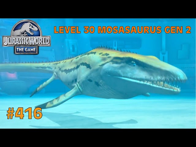 Jurassic World: The Game | EP 416 | Level 30 Mosasaurus Gen 2