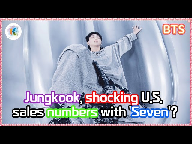 BTS's Jungkook Shatters 2023 U.S. Fastest 1 Million Sales Record with 'Seven' as a K-Pop Soloist!...