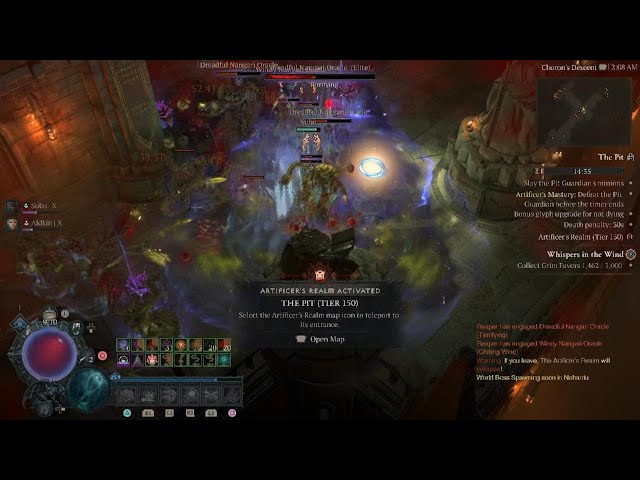 Diablo IV Pit 150 Blood Wave Necro 9:21