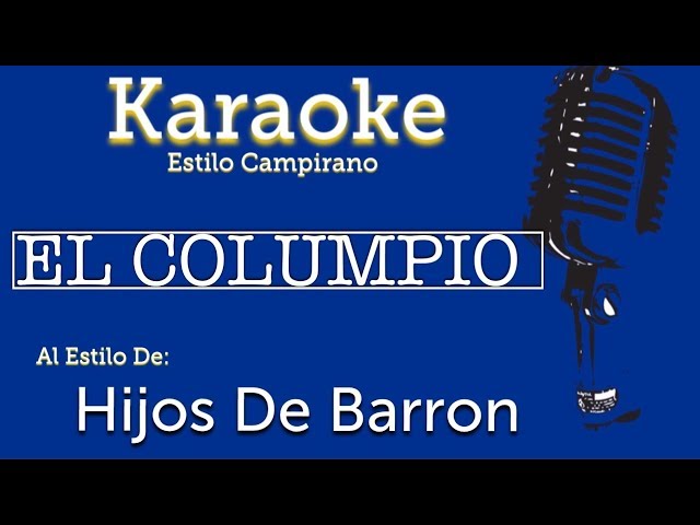 El Columpio - Karaoke - Hijos De Barron