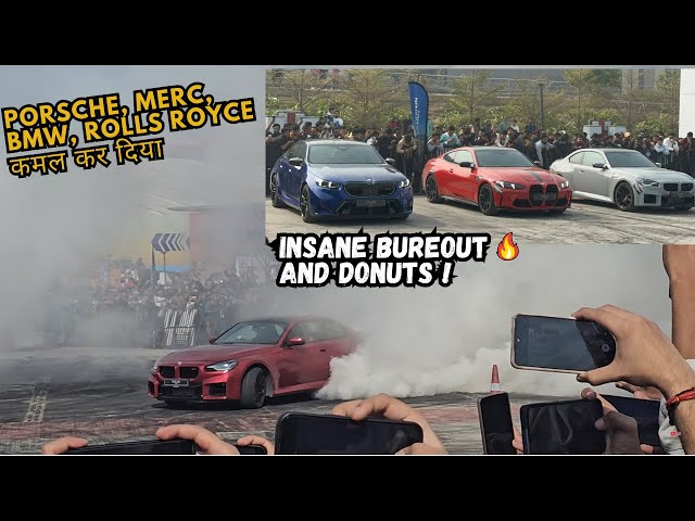 Insane Drifting Action! BMW M2, M4 & Mercedes G-Wagon at Auto Expo 2025