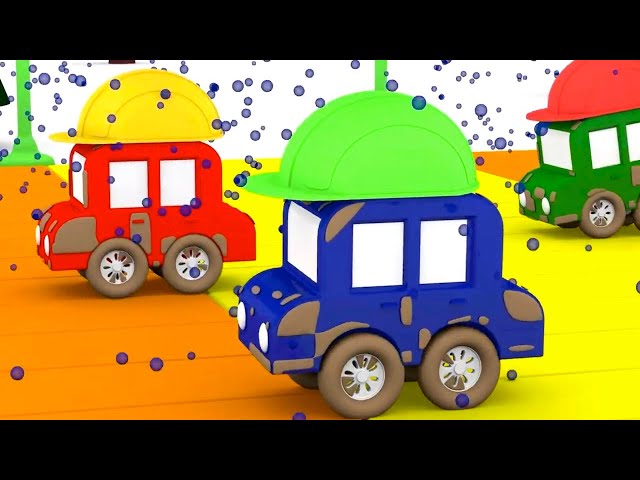 MUD RACE! - How to Stay Clean? - Cartoon Cars - Cartoons for Kids!