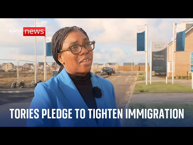 Conservative leader Kemi Badenoch pledges to tighten immigration rules