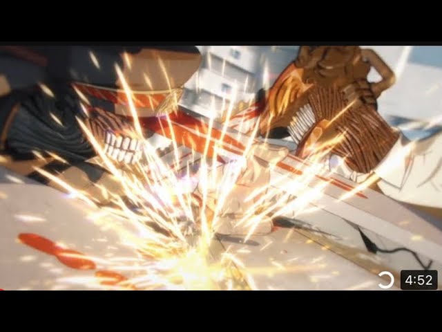 Chainsaw man vs katana man[ENGLISH DUB]Full Fight