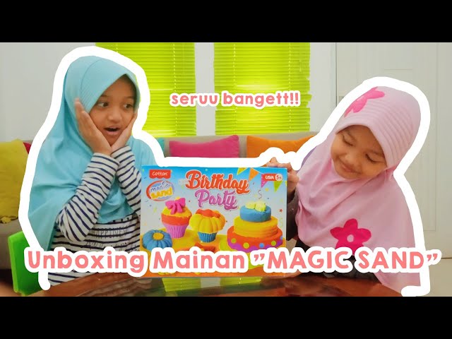 Unboxing Mainan "MAGIC SAND" | Bersama Kiyasah dan Faliha!