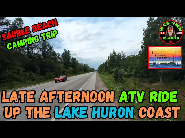 Late Afternoon ATV Ride Up The Lake Huron Coast - Part-1 - August 24th, 2024