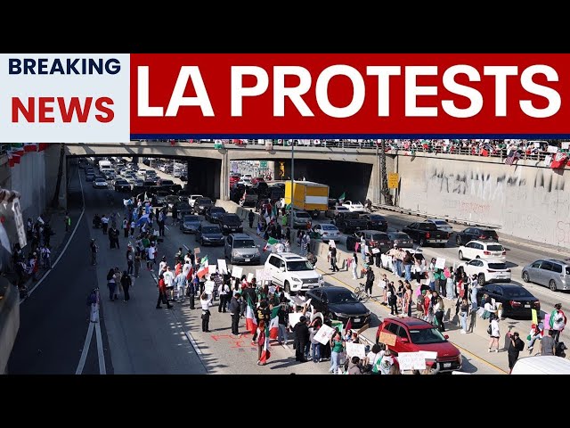 WATCH NEWS Anti ICE protesters block freeway in LA   LiveNOW from FOX