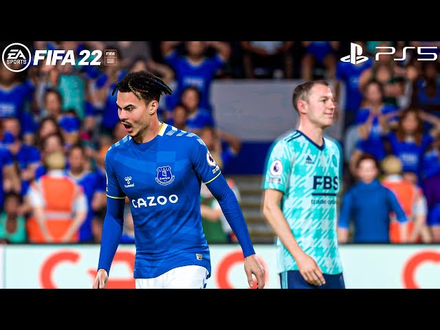 FIFA 22 PS5 - Everton Vs Leicester City Ft. Van De Beek, Alli, | Premier League | Gameplay