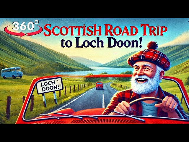 🚗🌄 Explore the Scottish Lowlands: A 360° Road Trip to Hidden Loch Doon with Windswept Robert! 🌊🏴