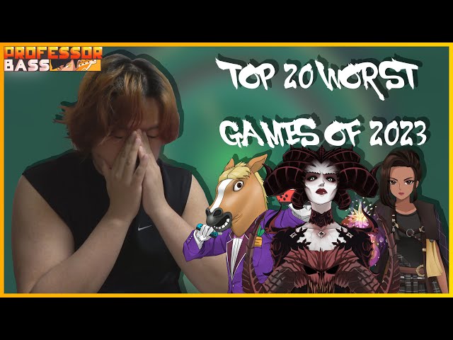 Top 20 Worst Games of 2023 - Professor Bass [4K]