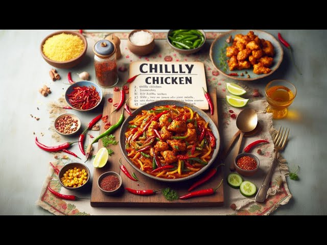 Spicy Chilly Chicken Recipe | Easy Indo-Chinese Chicken Dish