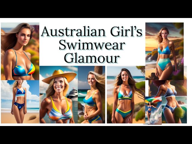 Sun-Kissed Splendor: Australian Girl's Swimwear Glamour #fashionblogger #trending #fashion