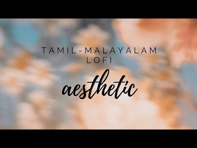 aesthetic tamil- malayalam lofi songs to relax 🎧