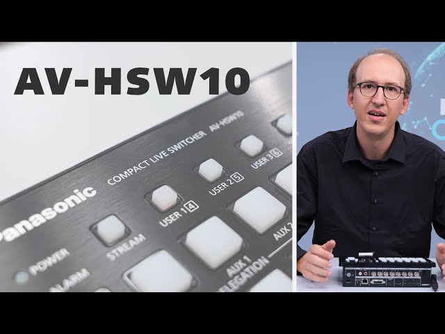 Enhance your production with AV-HSW10 compact IP switcher