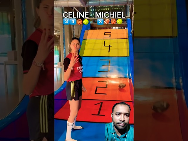 1, 2, 3, 4, 5?! 😱 #challenge #funny #trampoline #football #trending @CelineDept #celinedept