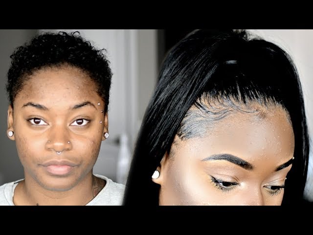 Short Hair Transformation #4 | SUPER EASY Back to School Hairstyle on twa | Weave Ponytail