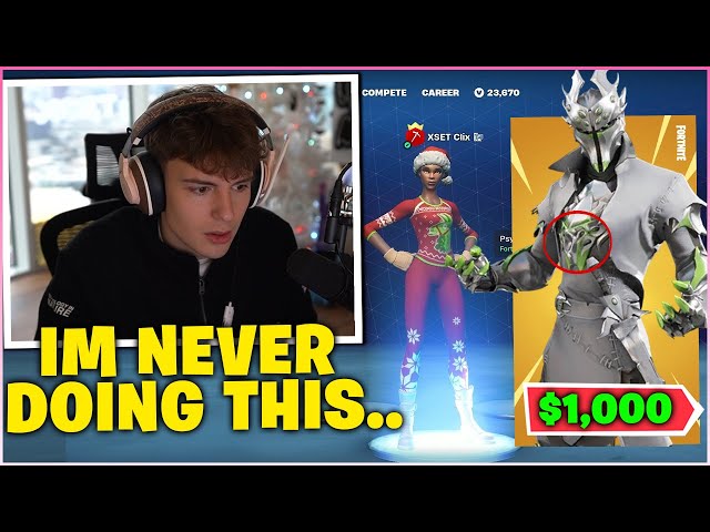 CLIX Almost DESTROYS His PENTHOUSE After LOSING SYPHERPK'S Rare SKIN CHALLENGE!