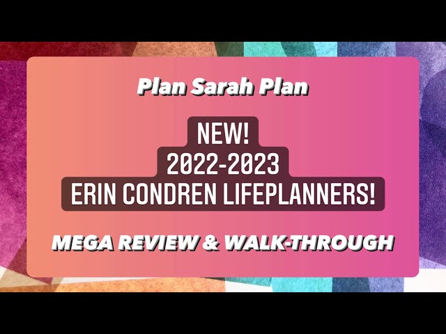 NEW! 2022-23 Erin Condren LifePlanners! Mega Review and Walk-Through