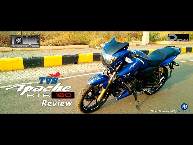 TVS Apache RTR 180 Review with Exhaust Note | Torque - The Automobile Show