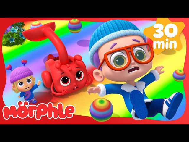 Rainbow Santa vs Colorful Morphle! 🎅 | BRAND NEW | Christmas Cartoon Marathon