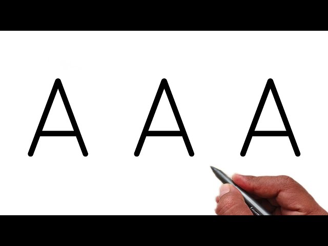 How to draw beautiful Bird from Letter AAA | Easy Bird Drawing Easy | Letter Drawing