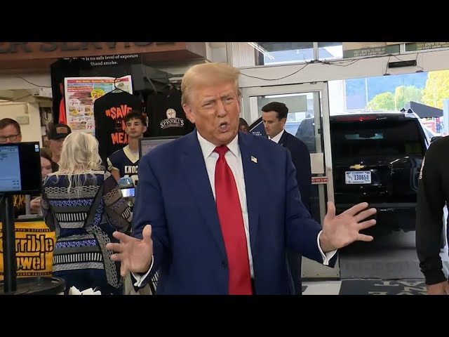 Donald Trump visits local grocery store in Kittanning, PA (Sept. 23, 2024)