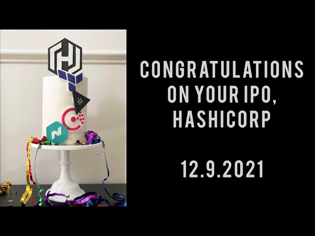 Congratulations on your IPO, HashiCorp!