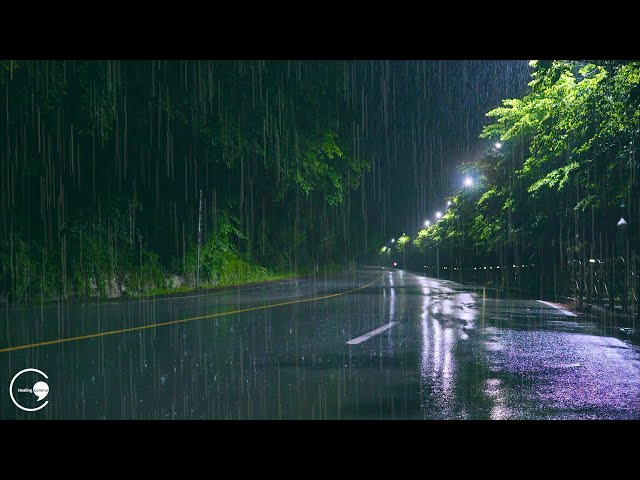 Rain Sound for Insomnia On a Rainy Night, Relaxing Sound ASMR to Help You Fall Asleep Quickly