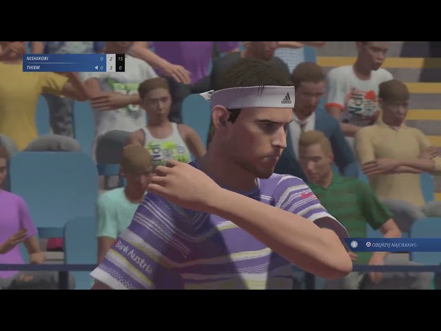 Tennis World Tour 2# 4K@ PS5 - Kei Nishikori vs. Dominik Thiem