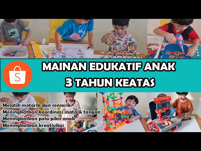 MAINAN EDUKATIF ANAK 3 TAHUN KEATAS II SHOPEE HAUL MAINAN EDUKATIF II REKOMENDASI KADO ULANGTAHUN