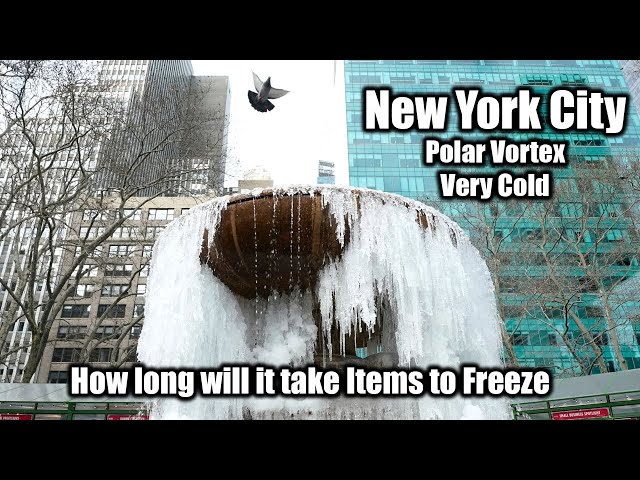 LIVE: New York City | Freezing Items Due to Polar Vortex walking in the cold Manhattan #nyc #walking